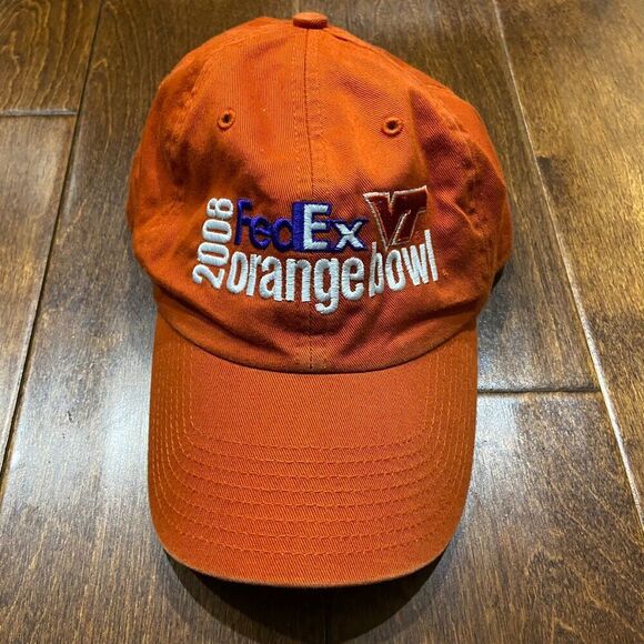 Twins 2008 FedEx Orange Bowl VT Virginia Tech Hat Cap Embroidered Men's One Size - Picture 3 of 6